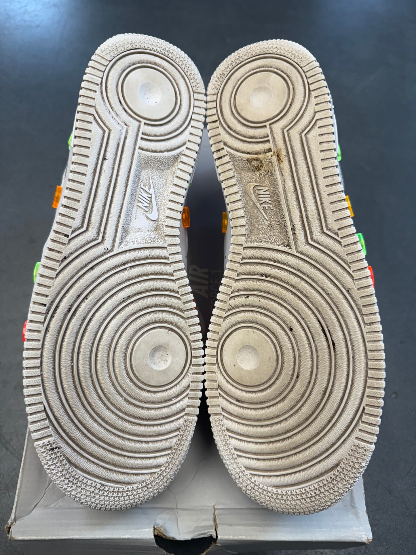 2019 SIZE 10 AIR FORCE 1 FLIGHT CLUB MIAMI OPENING CUSTOM TBD IN PROGRESS (PRE-OWNED WITH BOX)