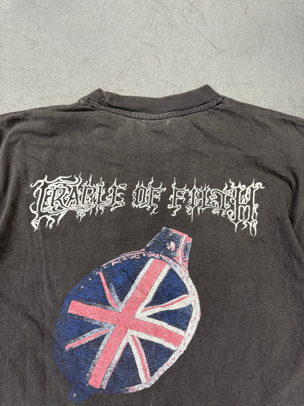 1997 CRADLE OF FILTH GRAVE BRITANNIC MAJESTY TEE (AMERICAN STYLE TAG)
