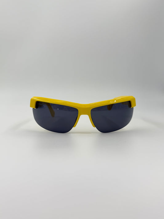 OFF-WHITE TOLEDO SUNGLASSES YELLOW (PRE-OWNED WITH CASE)