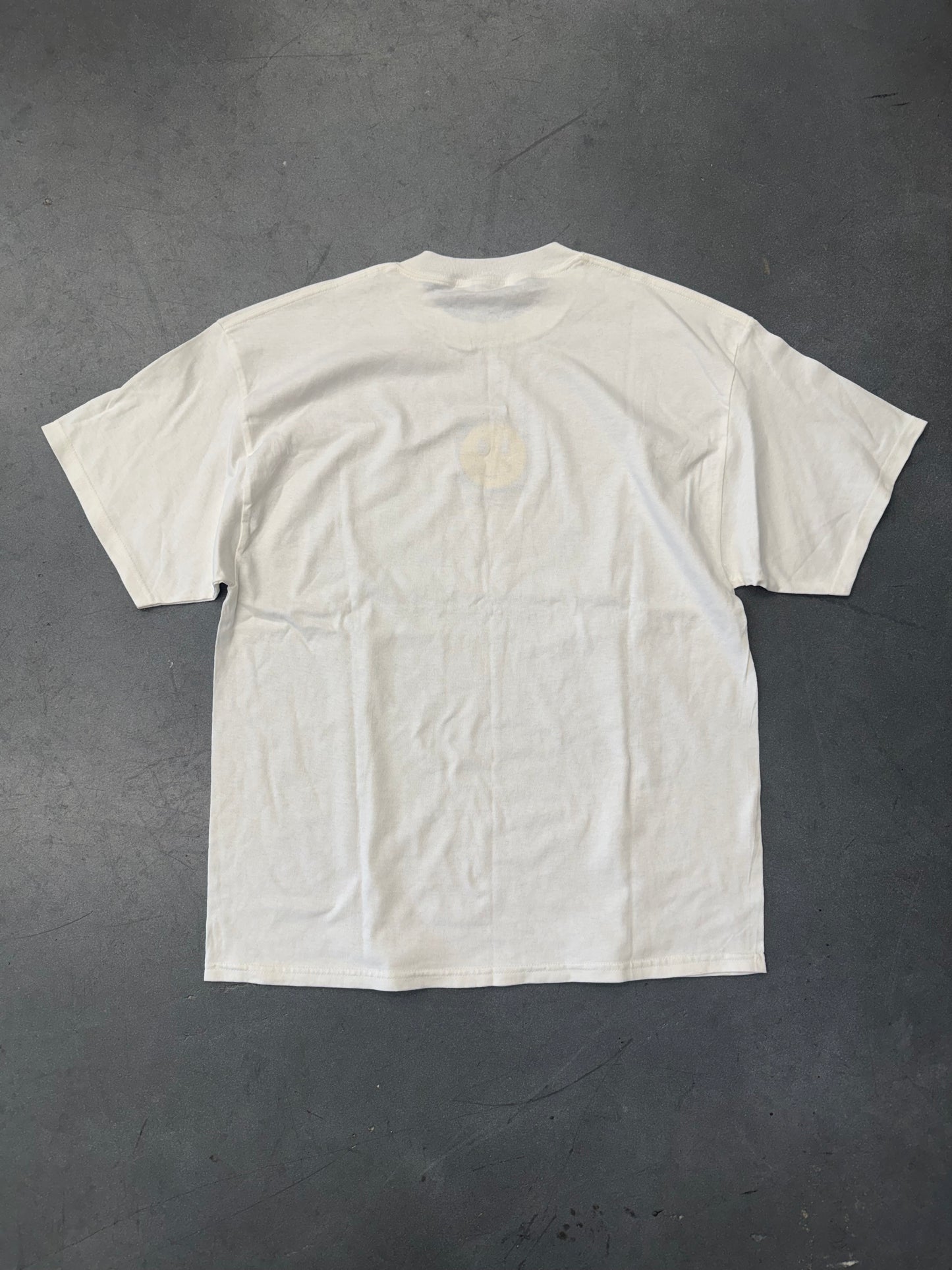 1999 "SUCH A NICE DAY, PLEASE DON'T FUCK IT UP." SMILEY FACE TEE (DELTA TAG)