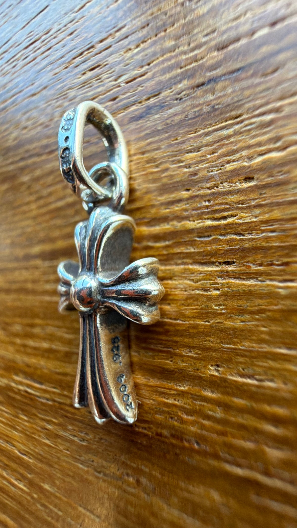 CHROME HEARTS DIAMOND PAVE BABY FAT SILVER PENDANT