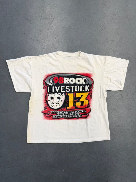 2003 98 ROCK LIVESTOCK FESTIVAL ZEPYRHILLS, FLORIDA TEE (CUT TAG)