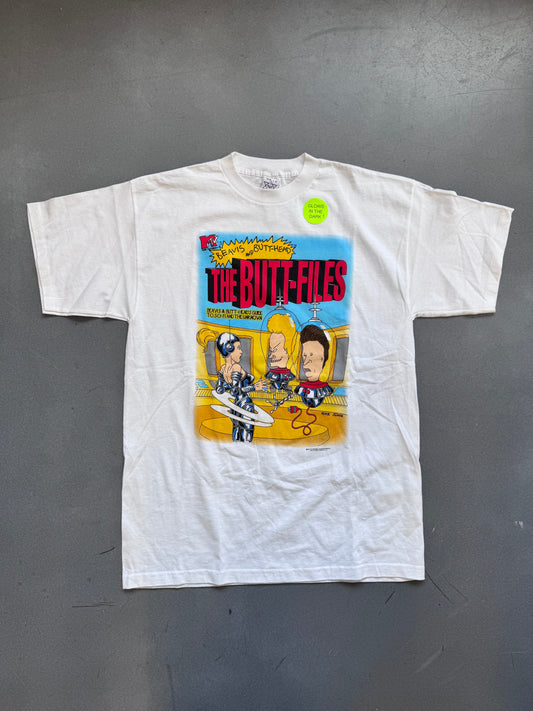 1997 MTV BEAVIS AND BUTTHEAD THE BUTT-FILES TEE (NWT) (707 TAG)