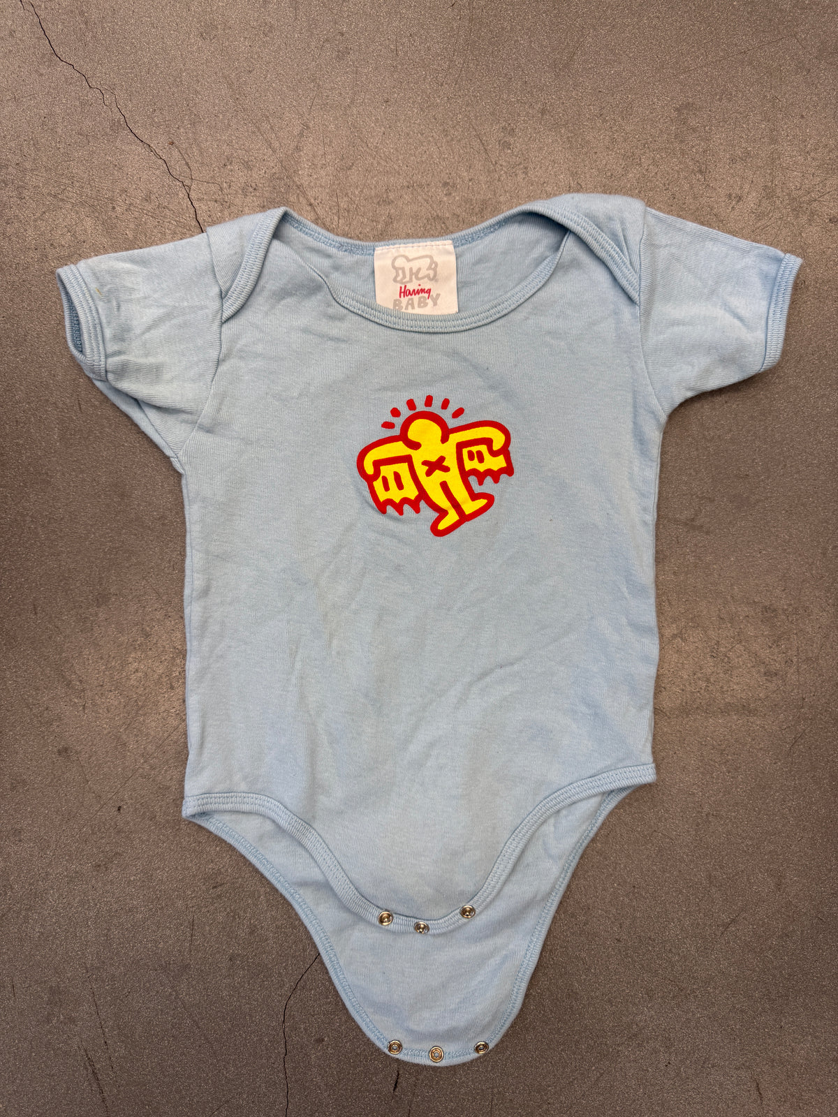 Y2K VINTAGE KEITH HARING ROBOT BABY ROMPER (HARING BABY TAG)