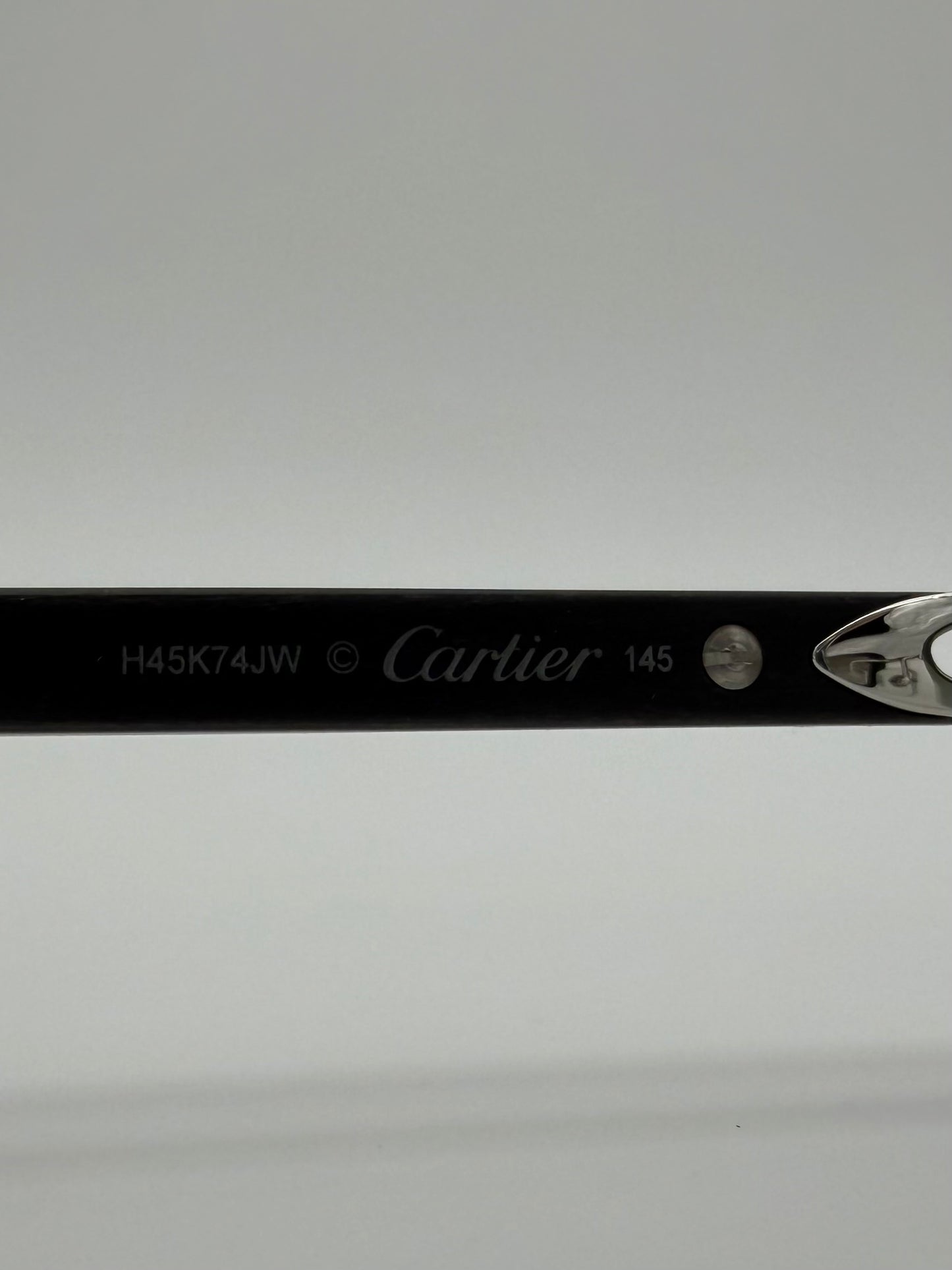 CARTIER CT0582S 005 PRECIOUS WOOD COLLECTION RIMLESS SUNGLASSES - GREEN POPLAR