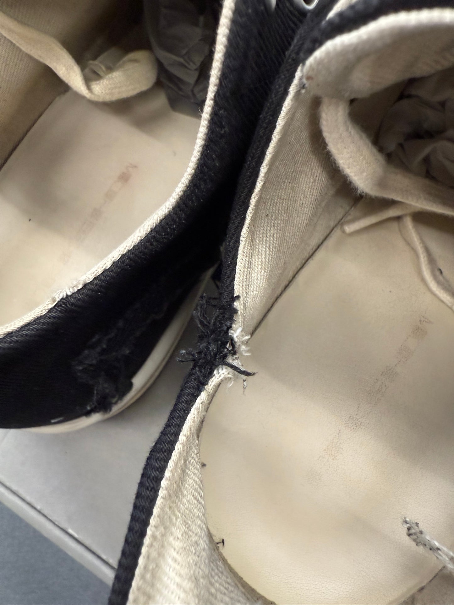 RICK OWENS DRKSHDW SLASHED LOW SNEAKS