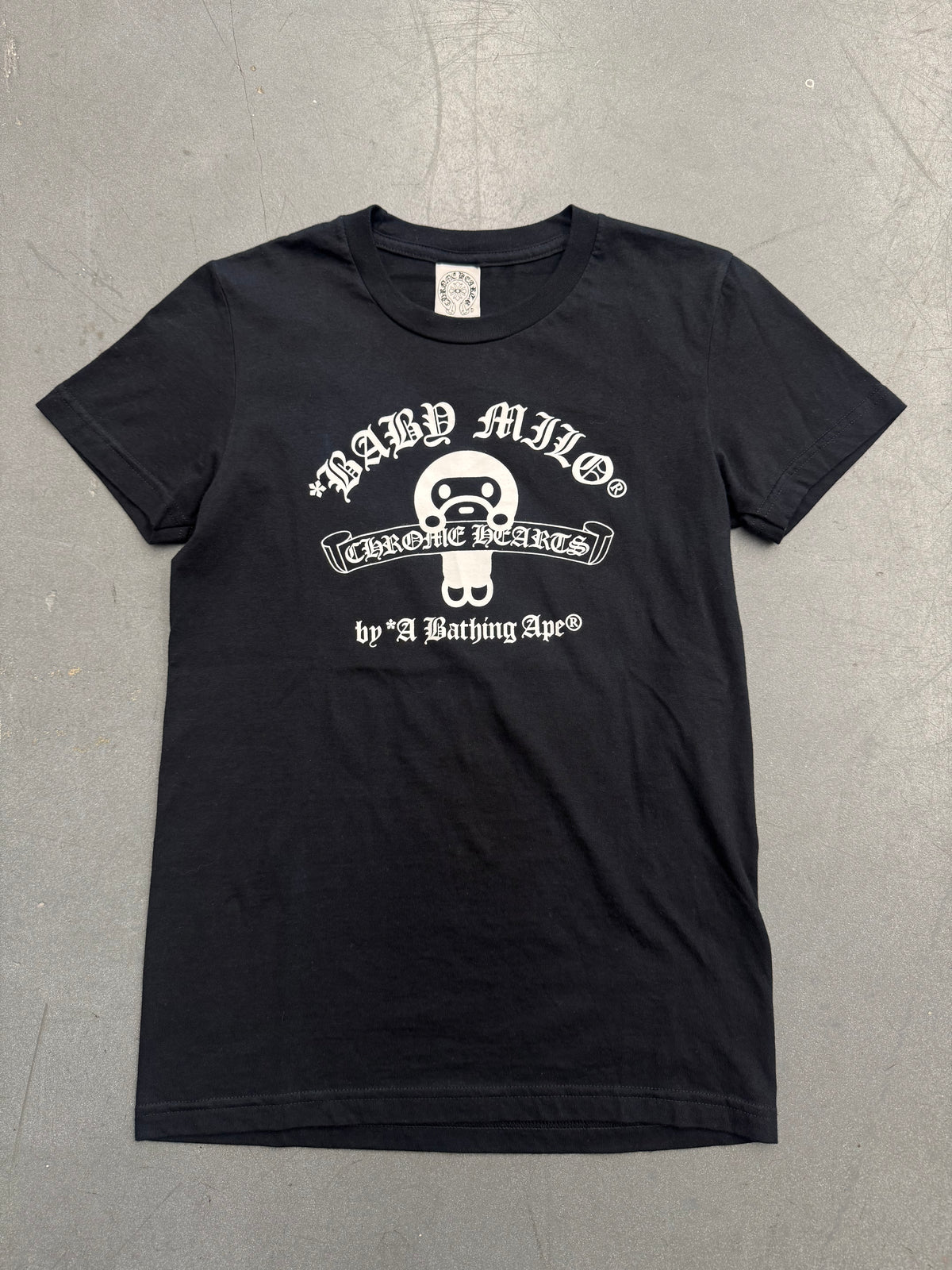CHROME HEARTS X BAPE BABY MILO SCROLL TEE