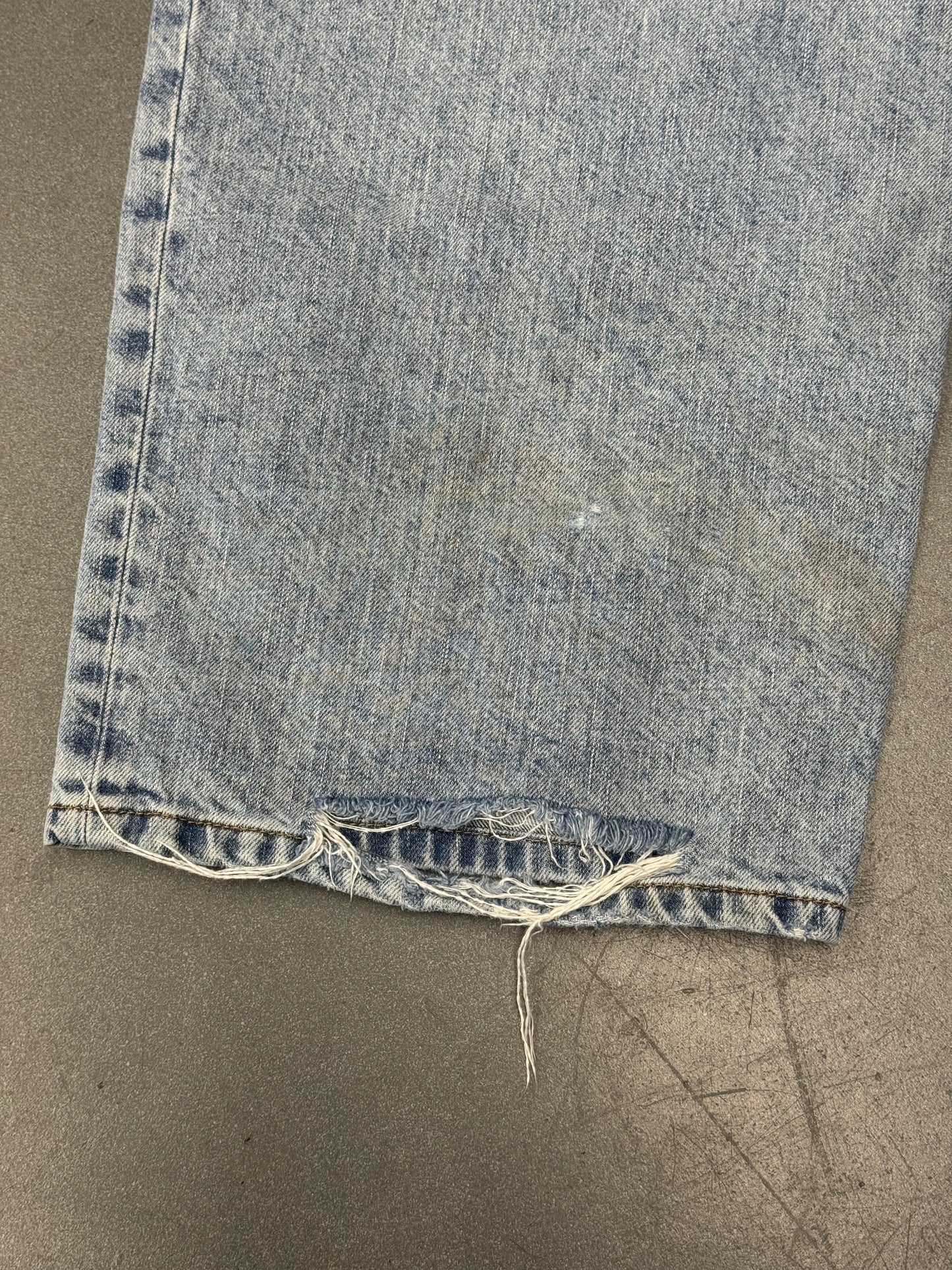 SS24 BALENCIAGA BAGGY DENIM JEANS - BLUE