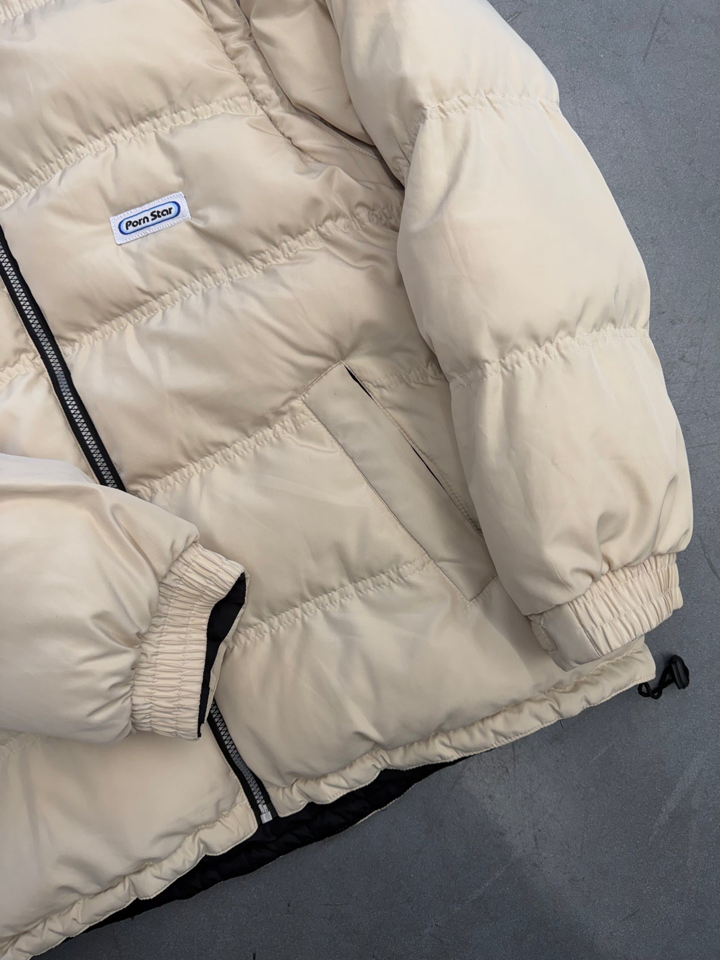 VINTAGE PORN STAR CONVERTIBLE PUFFER JACKET