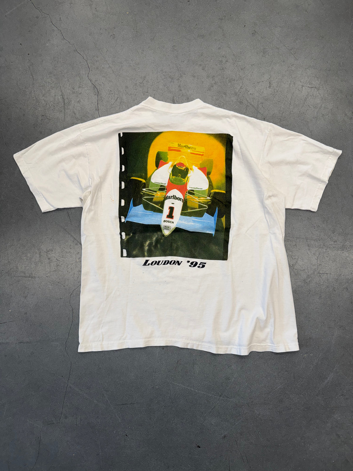 1995 MARLBORO TEAM PENSKE LOUDON F1 CAR POCKET TEE (AMERICAN BORN TAG)