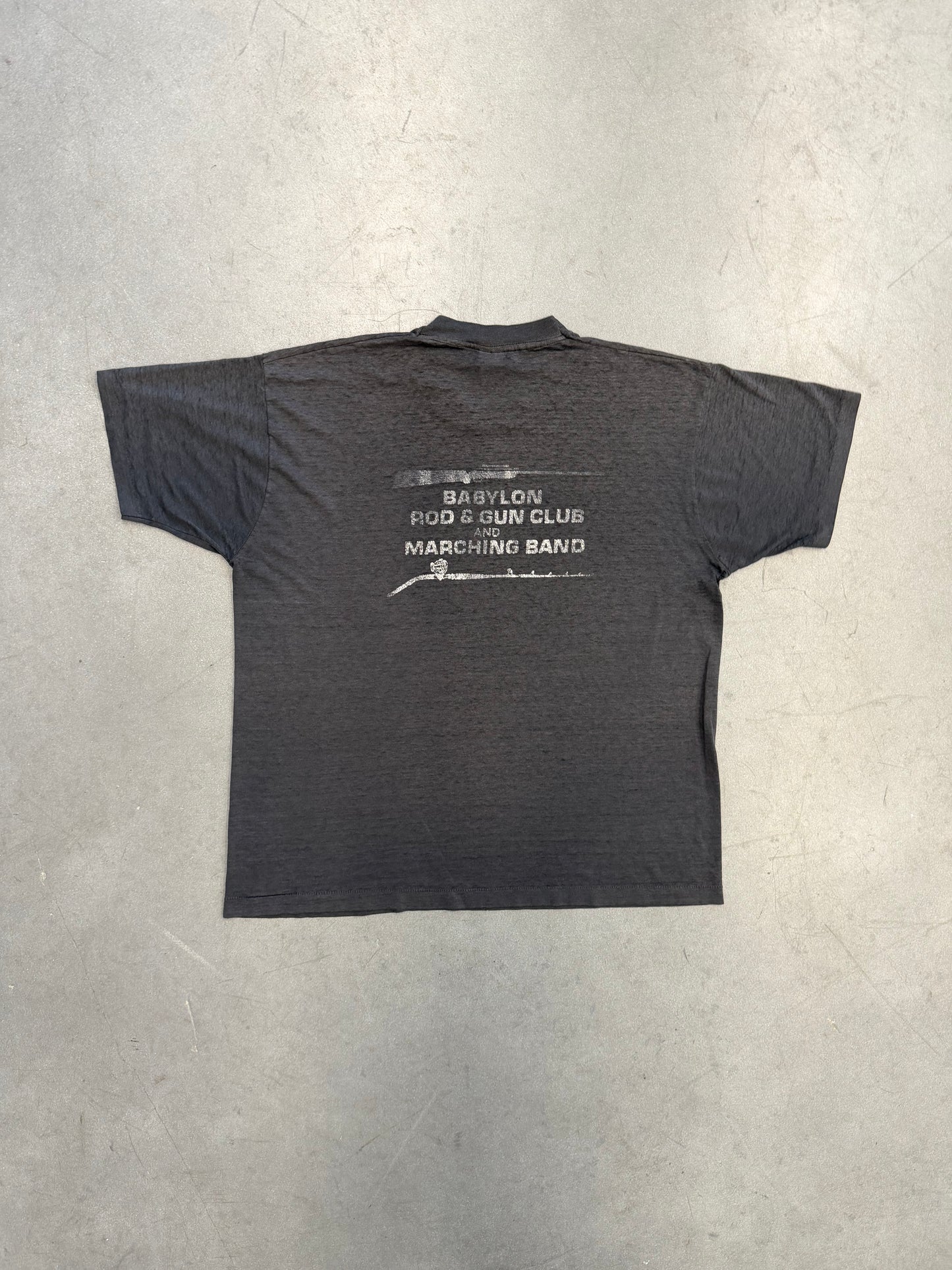 90S BABYLON ROD & GUN CLUB AND MARCHING BAND TEE (SCREEN STARS TAG)