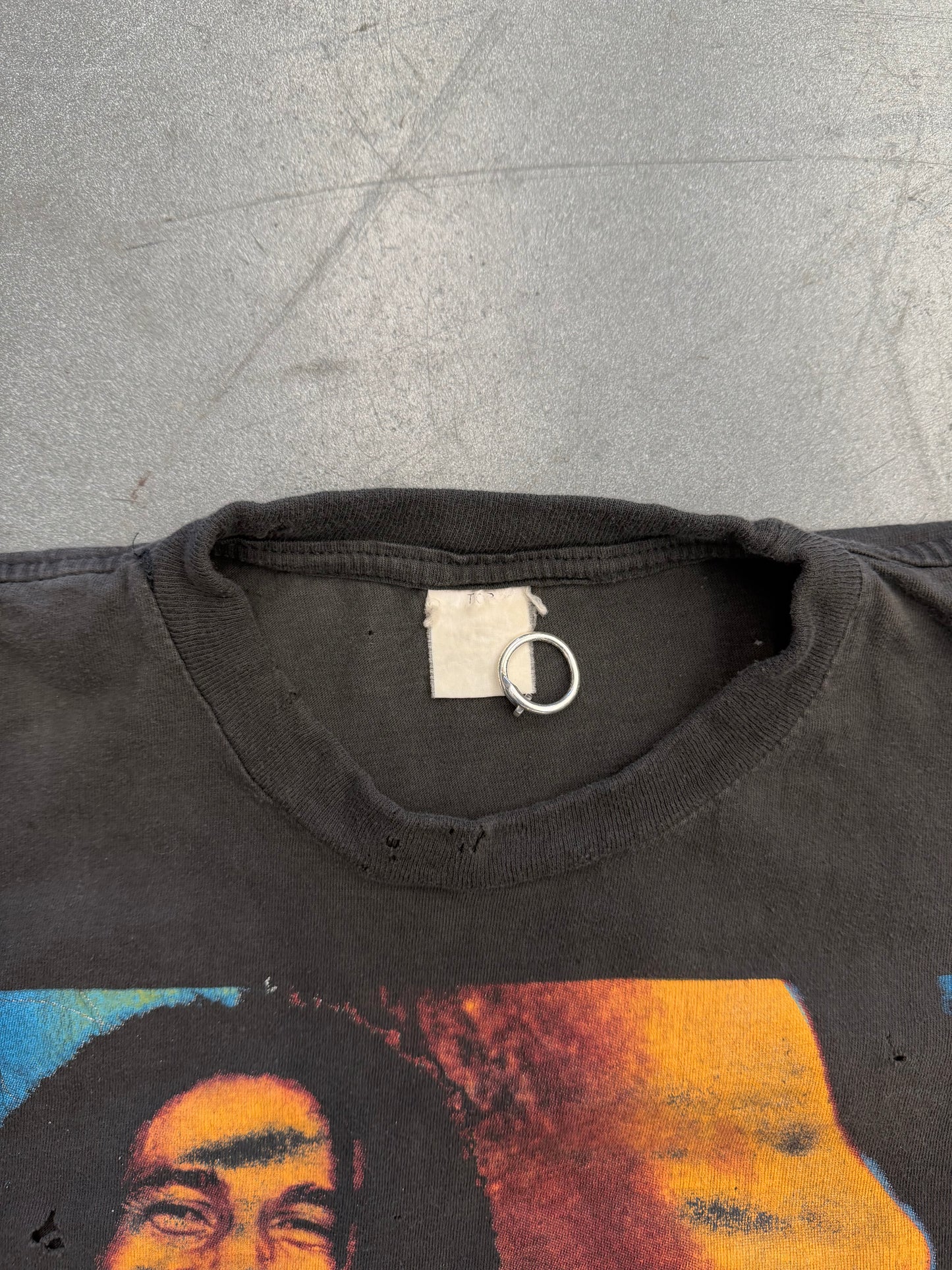 BOB MARLEY I SHOT THE SHERIFF FADED RAP TEE (FADED TAG)
