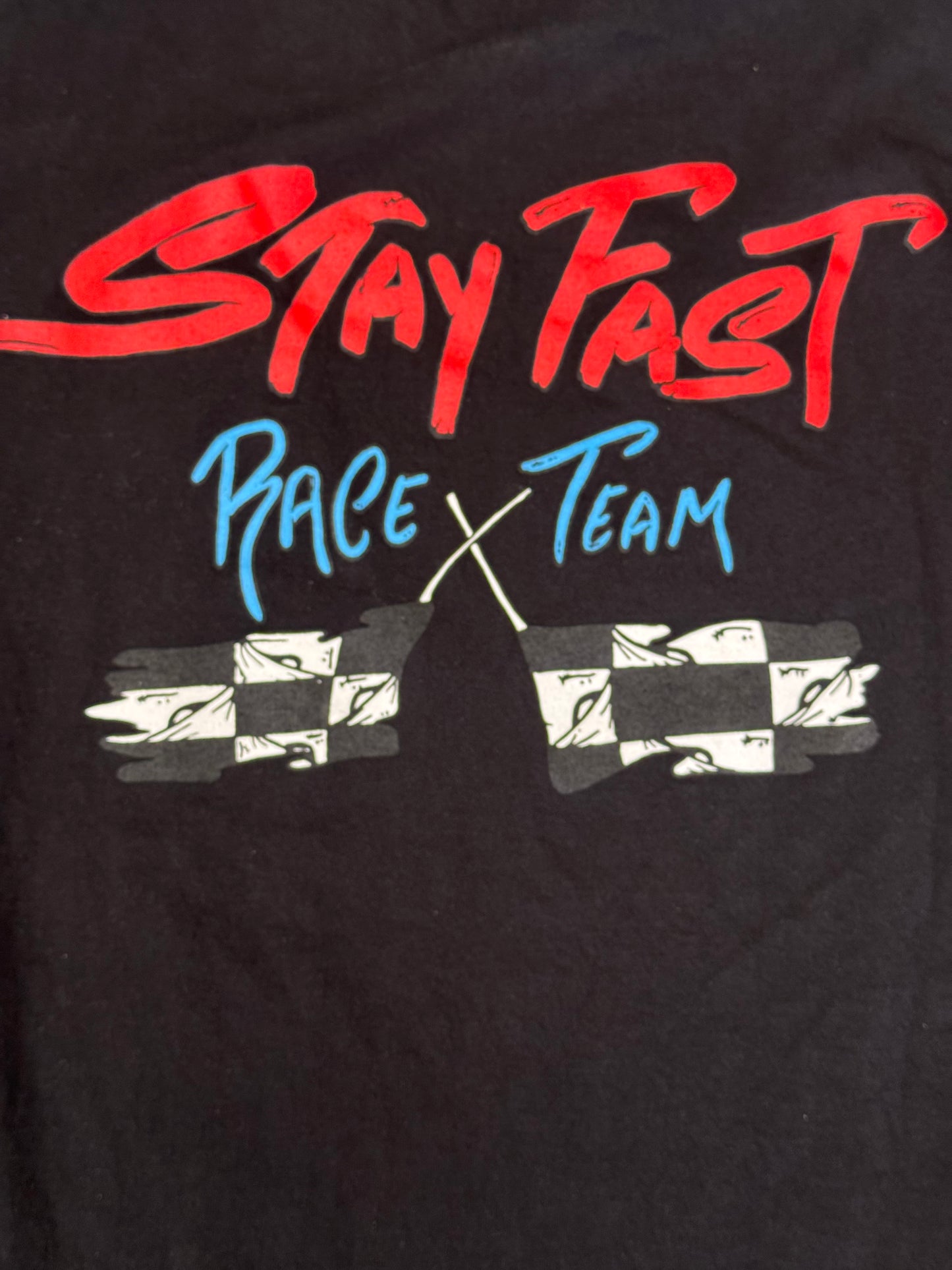 CHROME HEARTS X MATTY BOY "STAY FAST" RACE TEAM LS TEE - BLACK