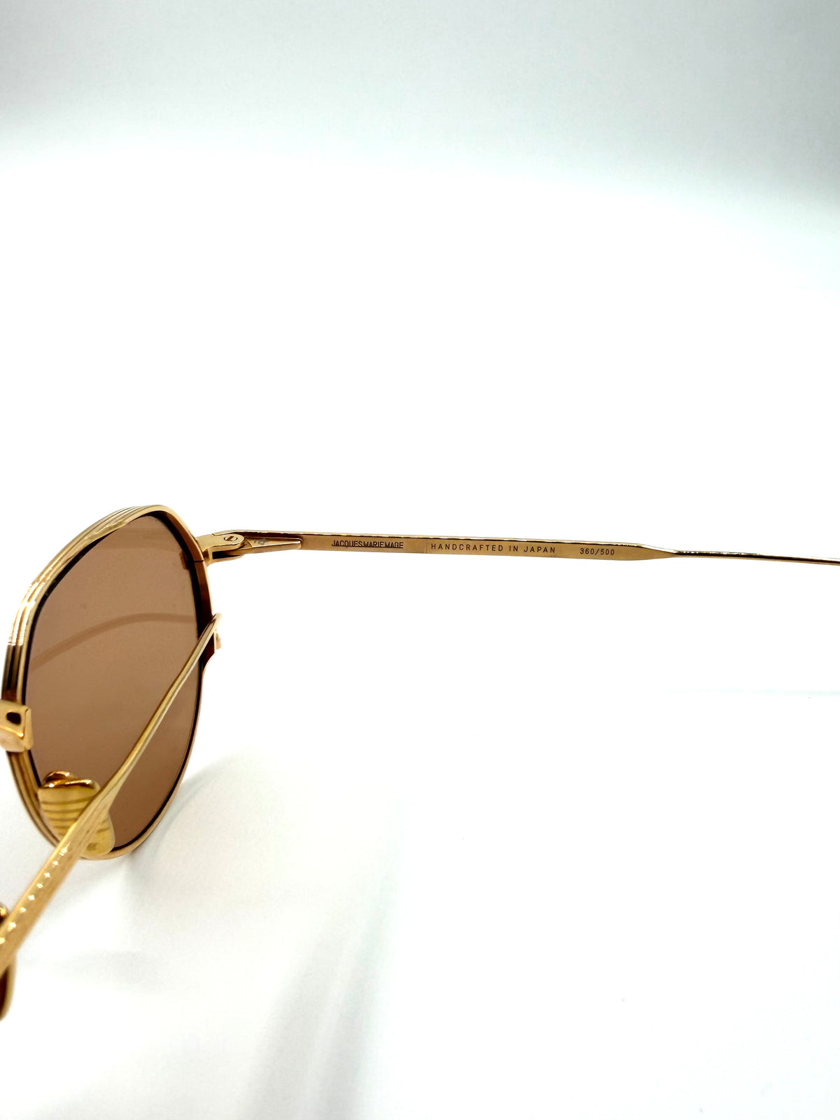 JACQUES MARIE MAGE 'FONTANA' THIN GOLD FRAMED SUNGLASSES (360/500)