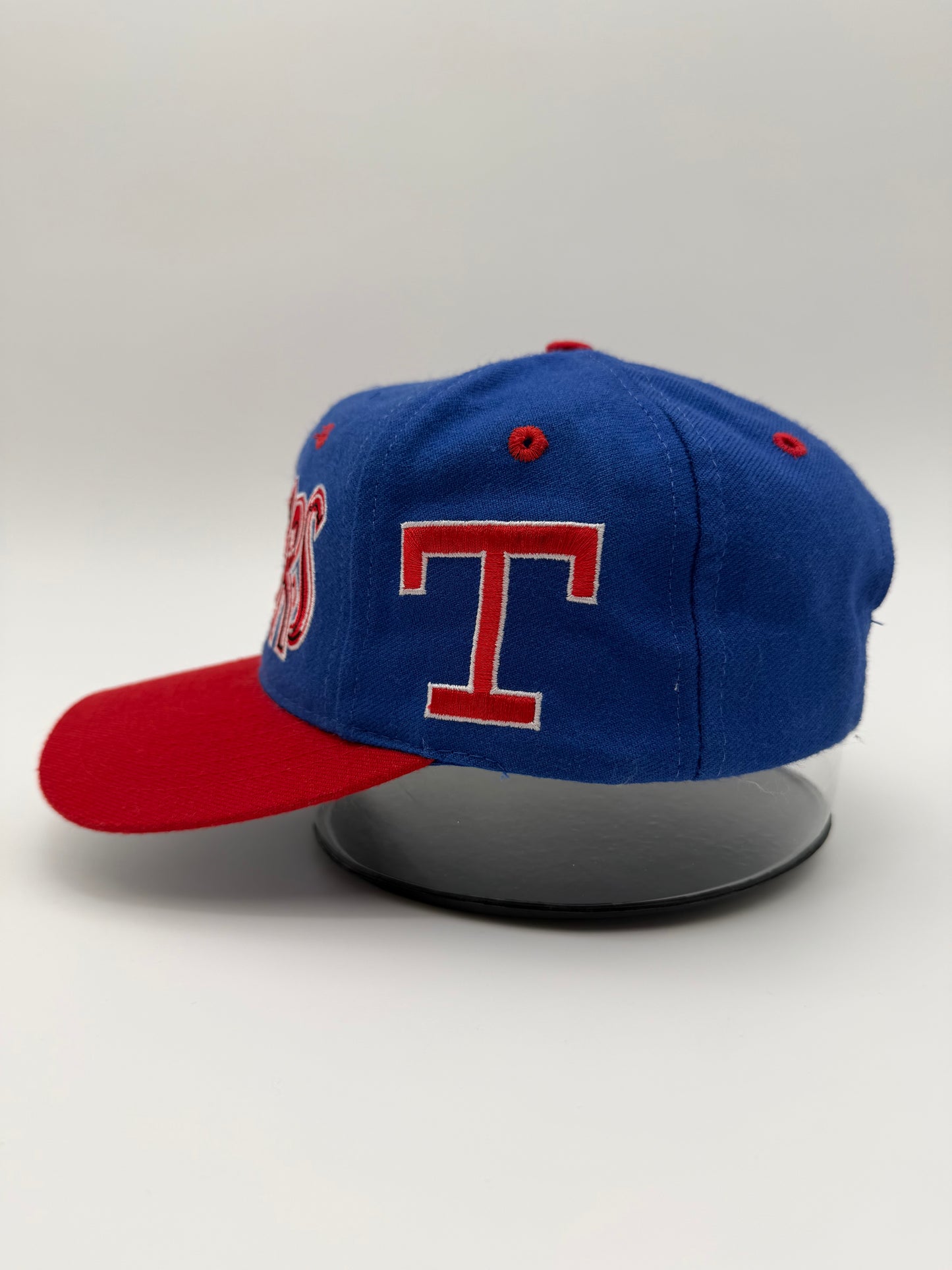 90'S TEXAS RANGERS SKETCH-STYLE SPELLOUT SNAPBACK (MLB GENUINE TAG)
