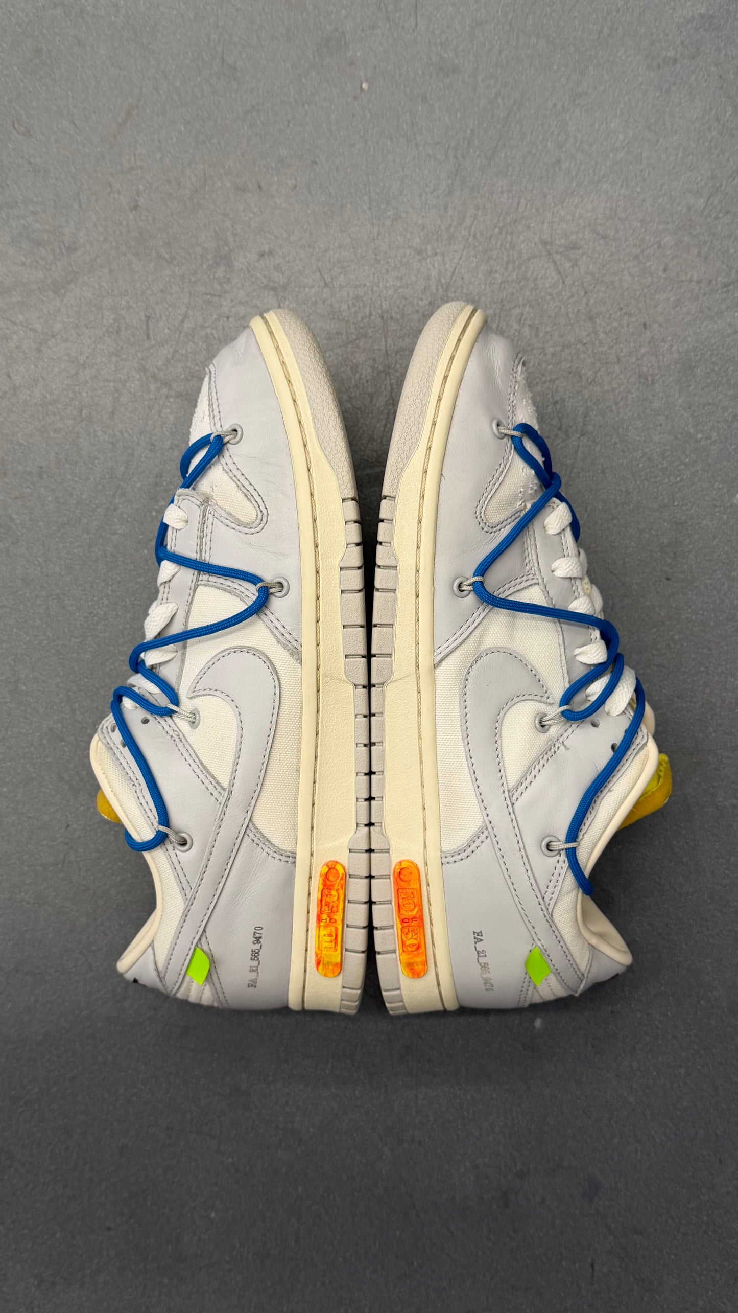 2021 NIKE DUNK LOW OFF-WHITE LOT 10 (NO BOX)