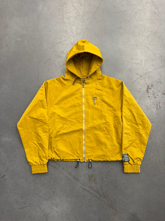 REESE COOPER NYLON HOODED JACKET - YELLOW