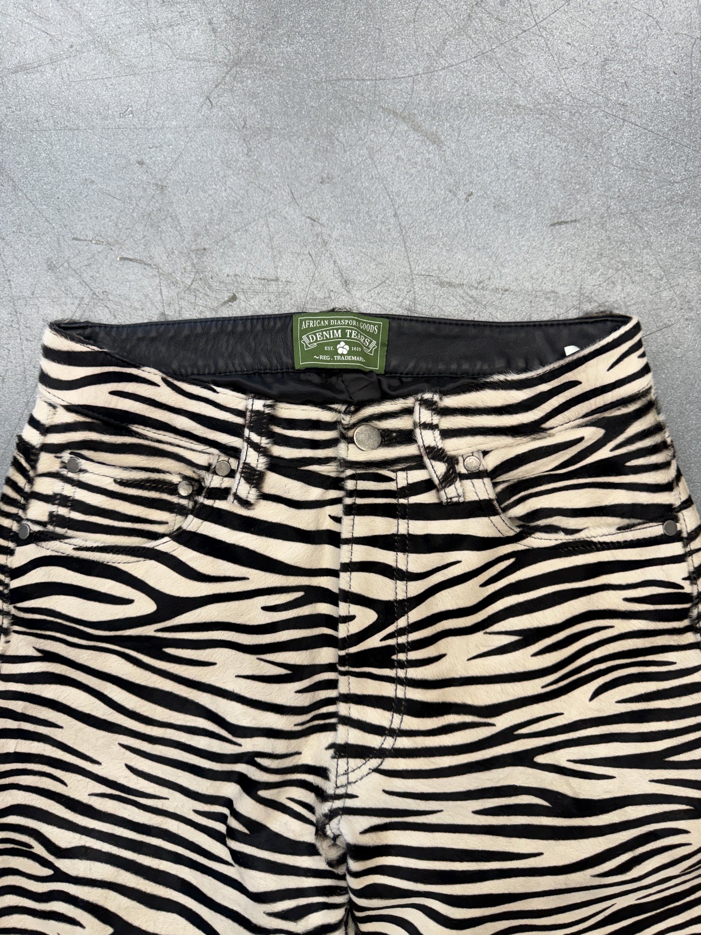 DENIM TEARS ZEBRA PANTS