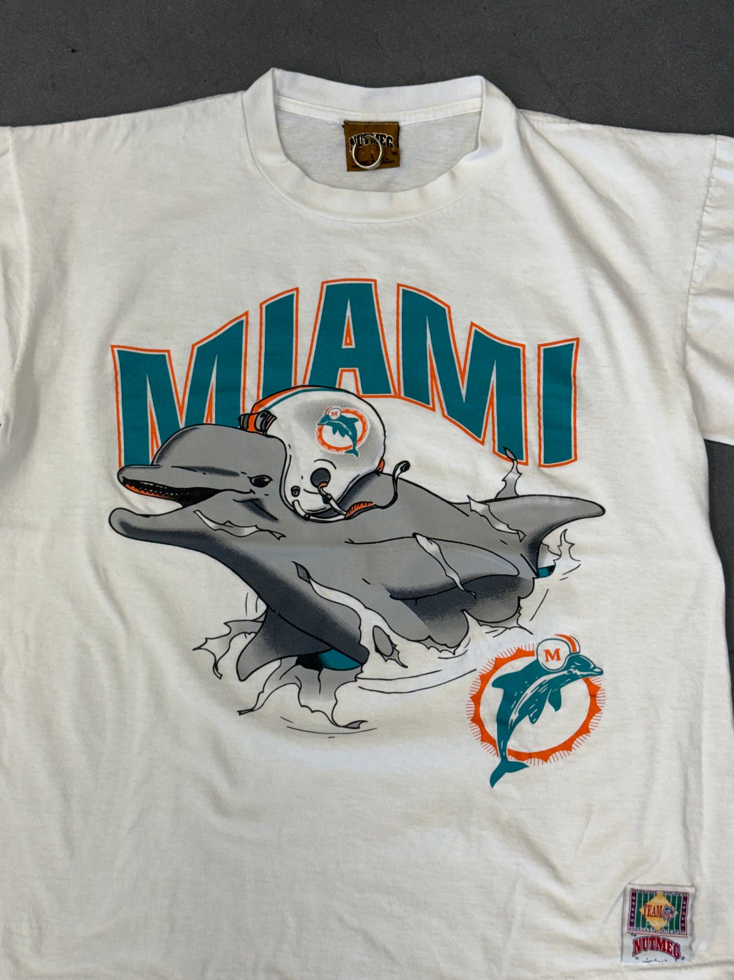 1993 NFL MIAMI DOLPHINS BREAKTHROUGH TEE (NUTMEG TAG)