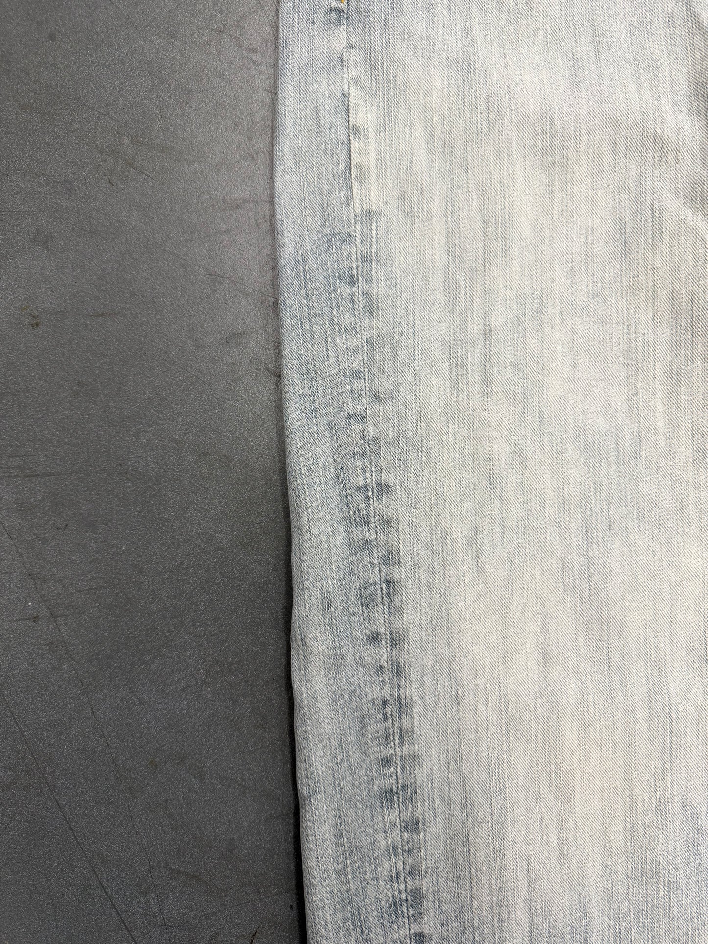 BALENCIAGA WIDE LEG BAGGY DRAWSTRING JEANS - LIGHT WASH