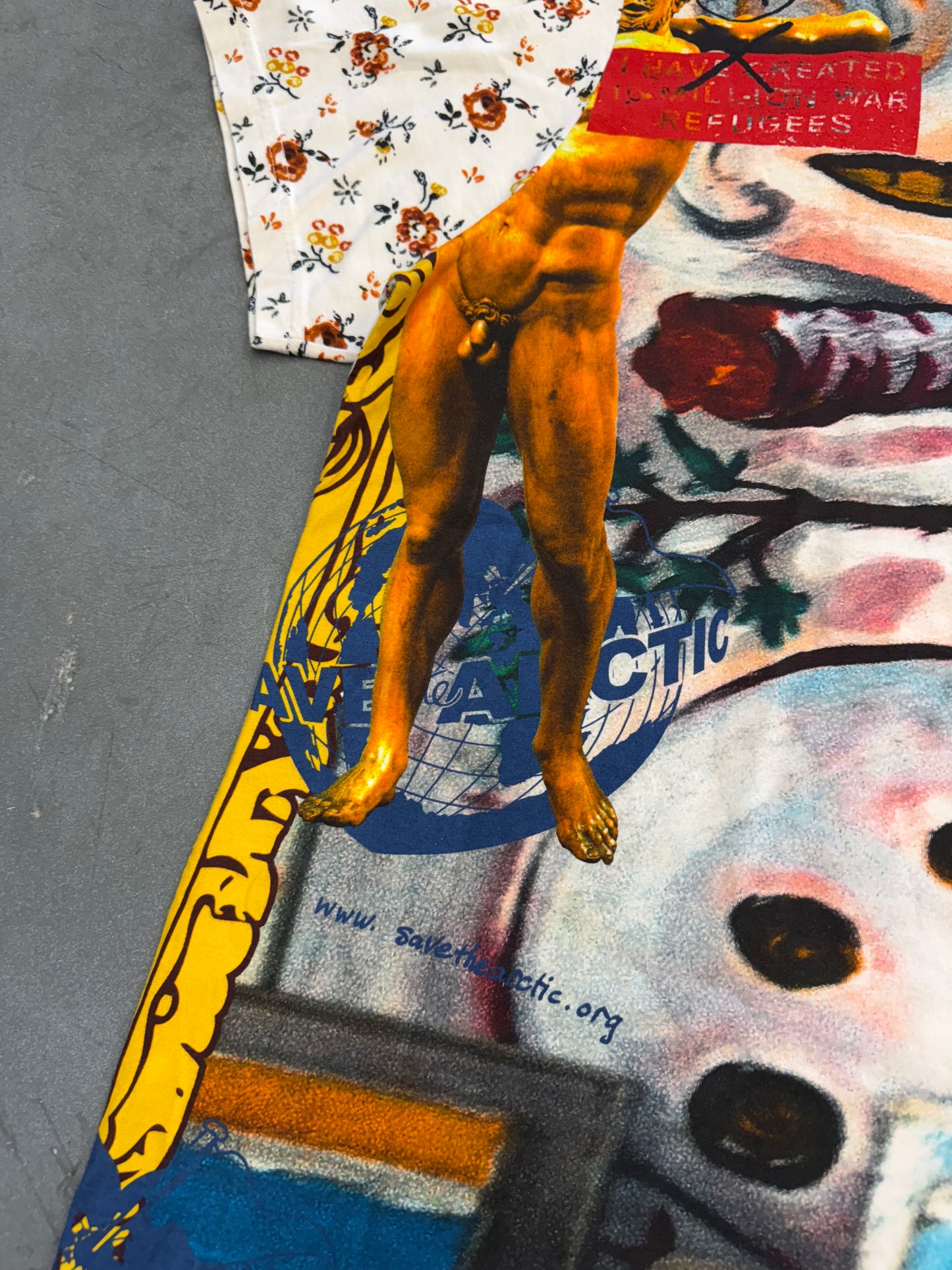 VIVIENNE WESTWOOD MULTICOLOR SNOWMAN OVERSIZED T-SHIRT