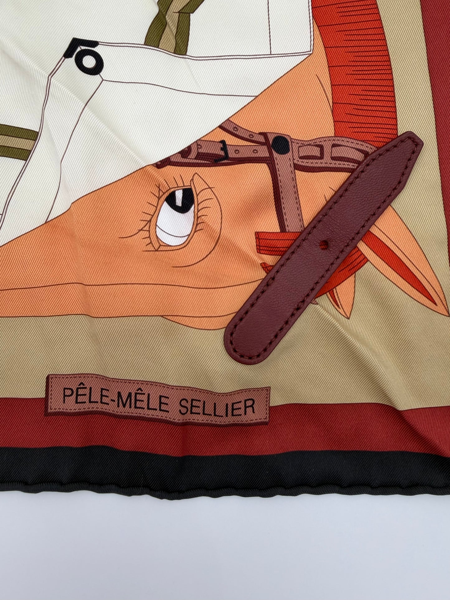 HERMES PELE-MELE SELLIER SCARF (W/BOX)