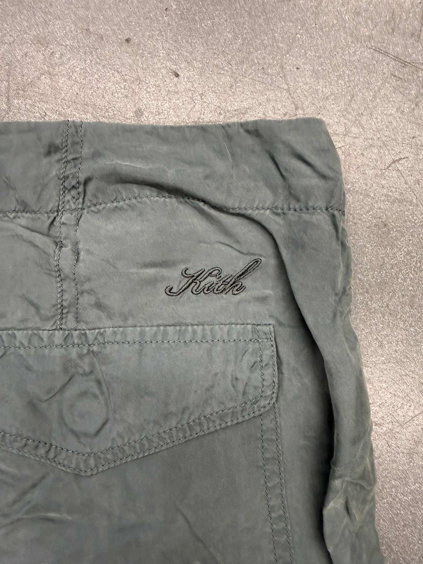 KITH WOMEN CUPRO LINEN BEACH PANT - MINT GREEN