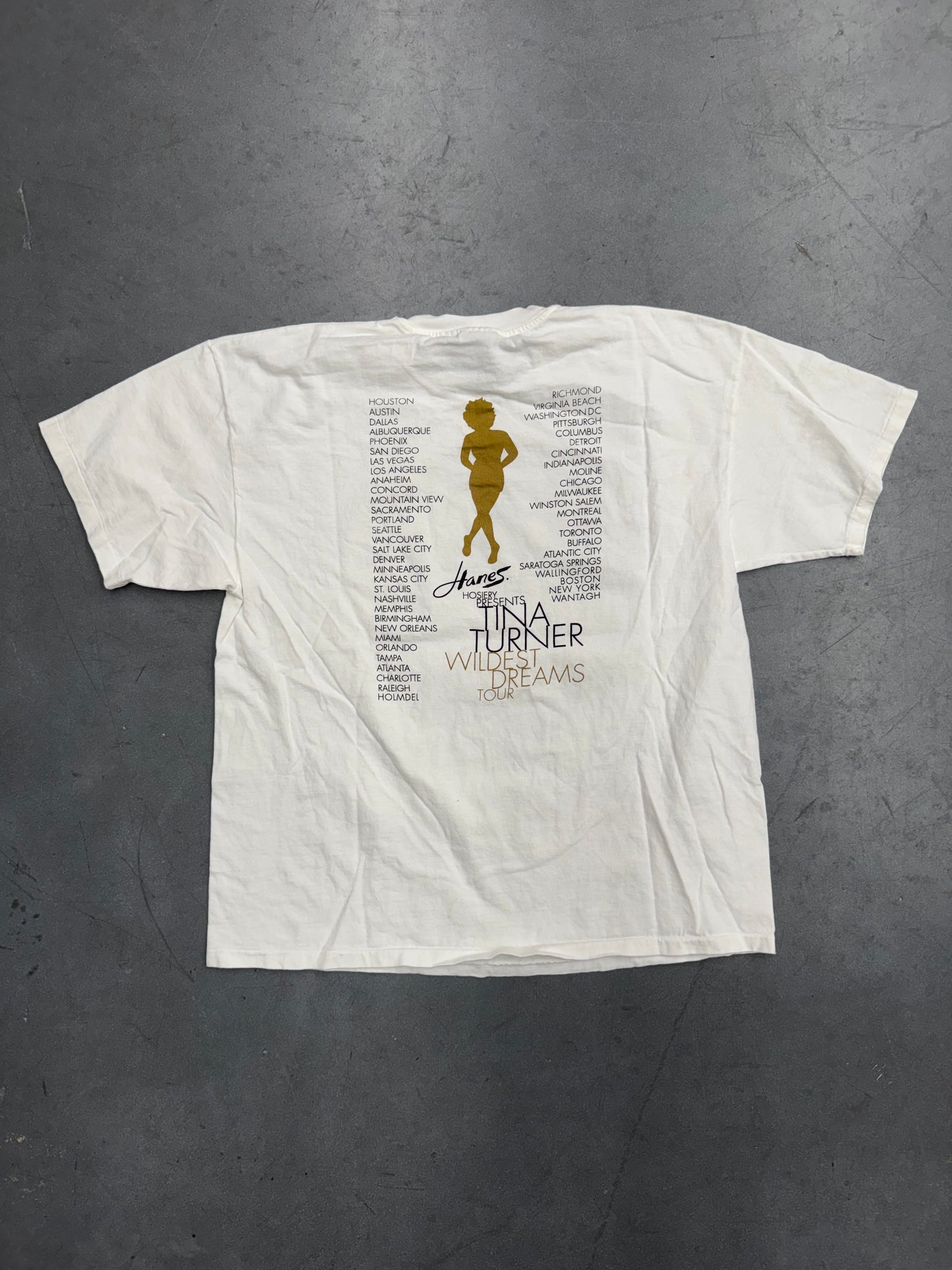 90'S TINA TURNER WILDEST DREAMS TOUR TEE (HANES HEAVYWEIGHT TAG)