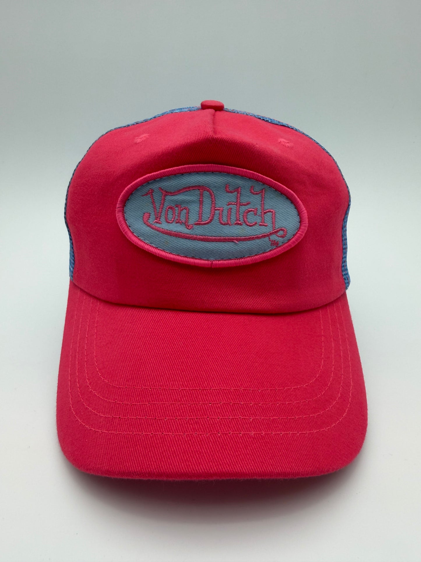 VON DUTCH TRUCKER HAT PINK/BLUE