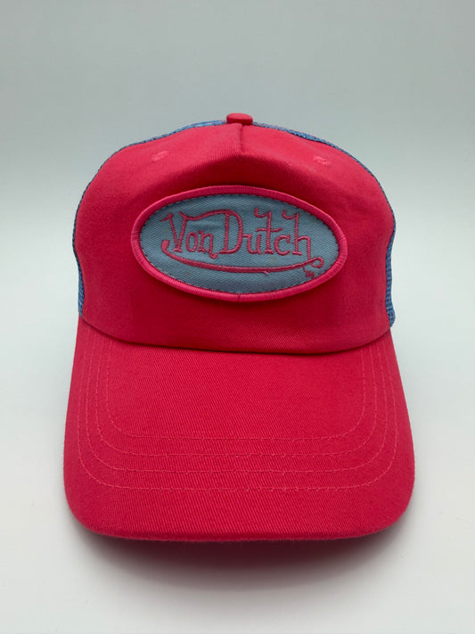 VON DUTCH TRUCKER HAT PINK/BLUE