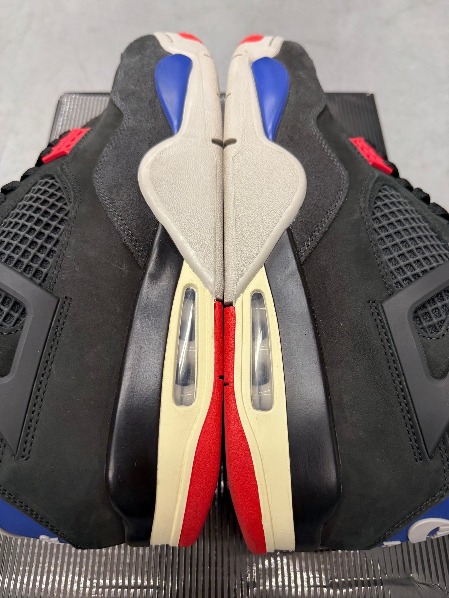 2025 SIZE 12 JORDAN 4 RETRO RARE AIR (WHITE LETTERING)