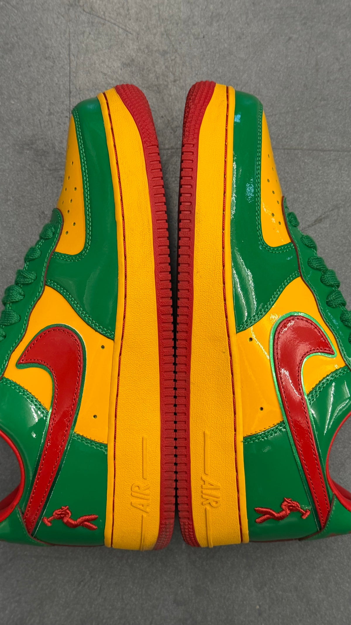 2025 NIKE AIR FORCE 1 LOW LIL YACHTY CONCRETE BOYS - LUCKY GREEN