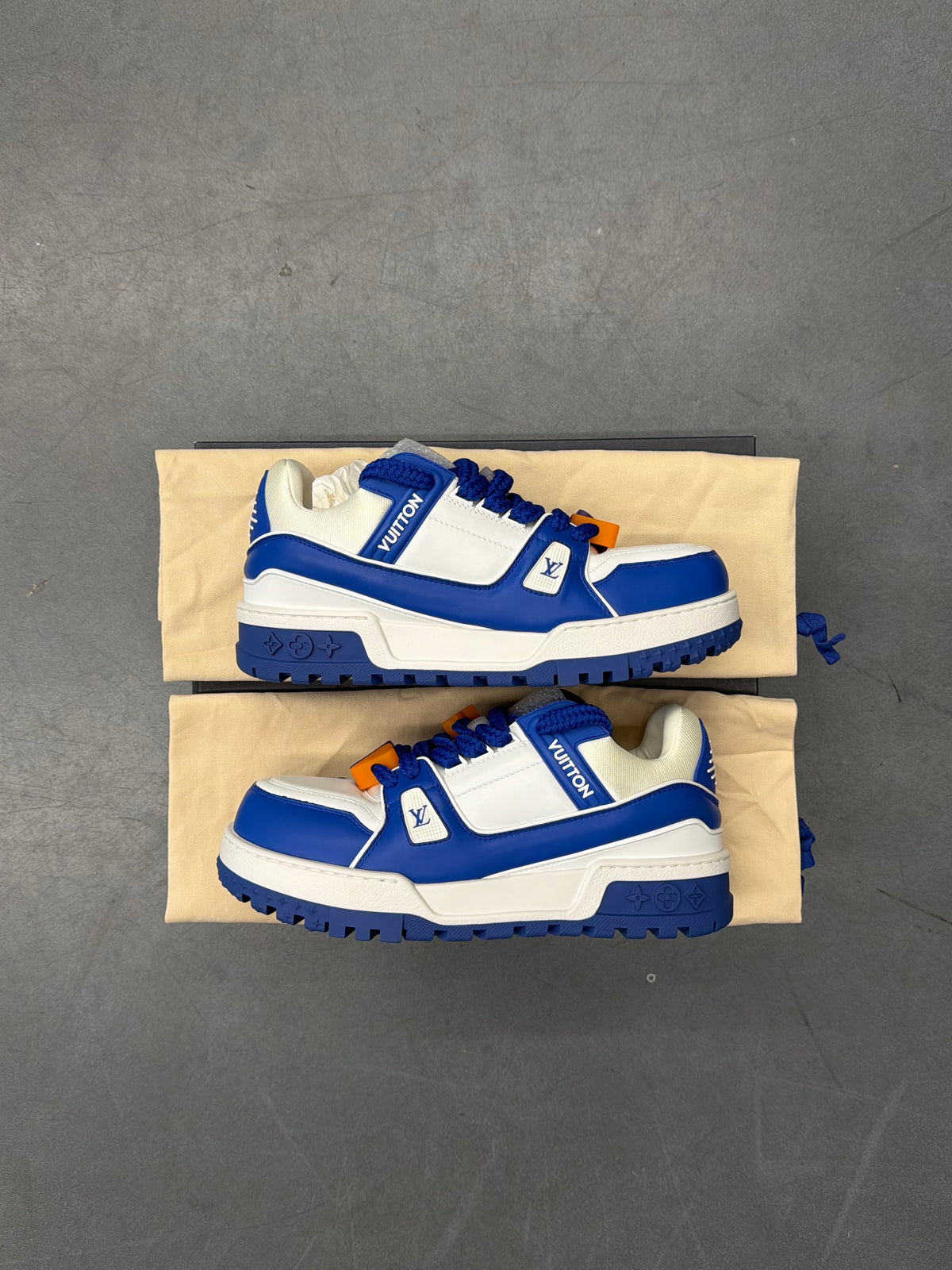 2024 LOUIS VUITTON LV TRAINER MAXI SNEAKERS - BEIGE MULTICOLOR (LV 10 / US 11)