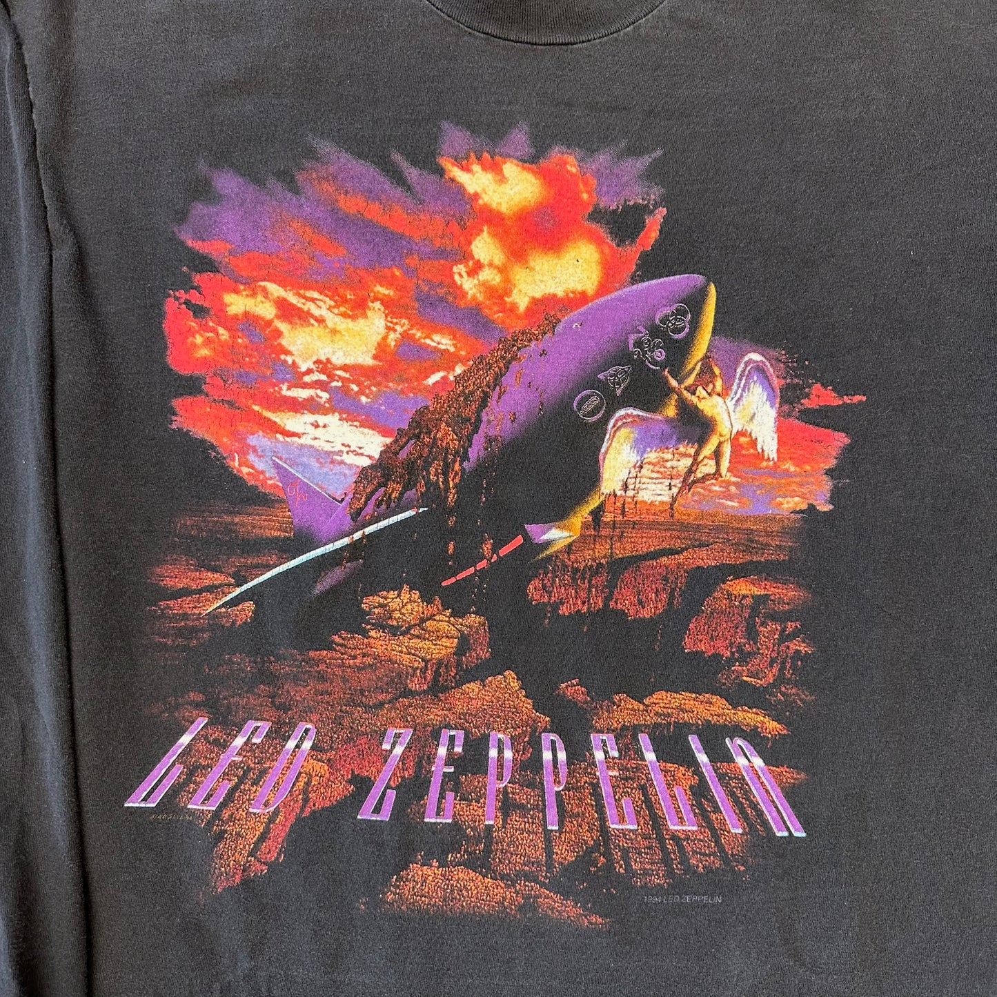 1994 LED ZEPPELIN WINTERLAND ZOSO LONGSLEEVE TEE (HANES BEEFY-T TAG)