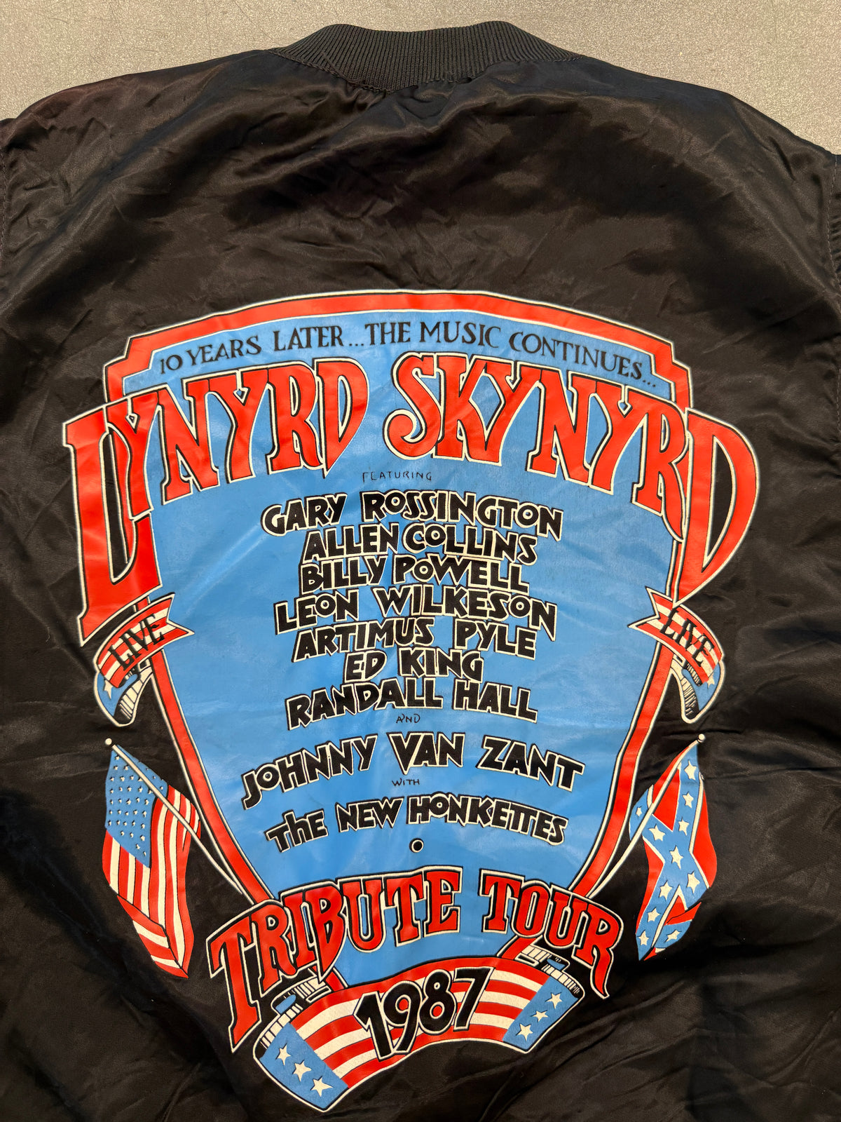 1987 LYNYRD SKYNYRD TRIBUTE TOUR NYLON VEST (WINTERLAND TAG)