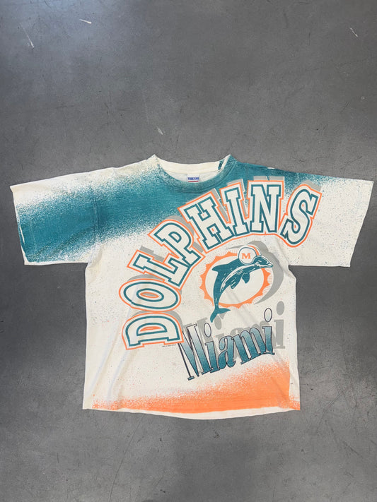 1994 MIAMI DOLPHINS LOGO SPLATTER AOP TEE (TRUE-FAN TAG)