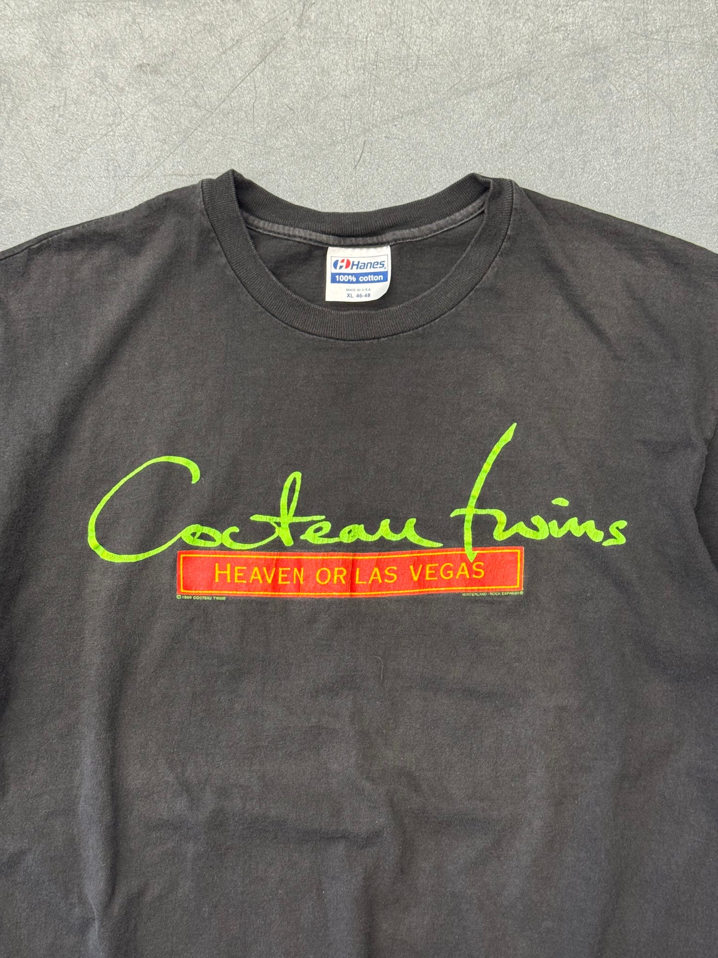 1990 COCTEAU TWINS HEAVEN OR LAS VEGAS TEE (HANES HEAVYWEIGHT TAG)