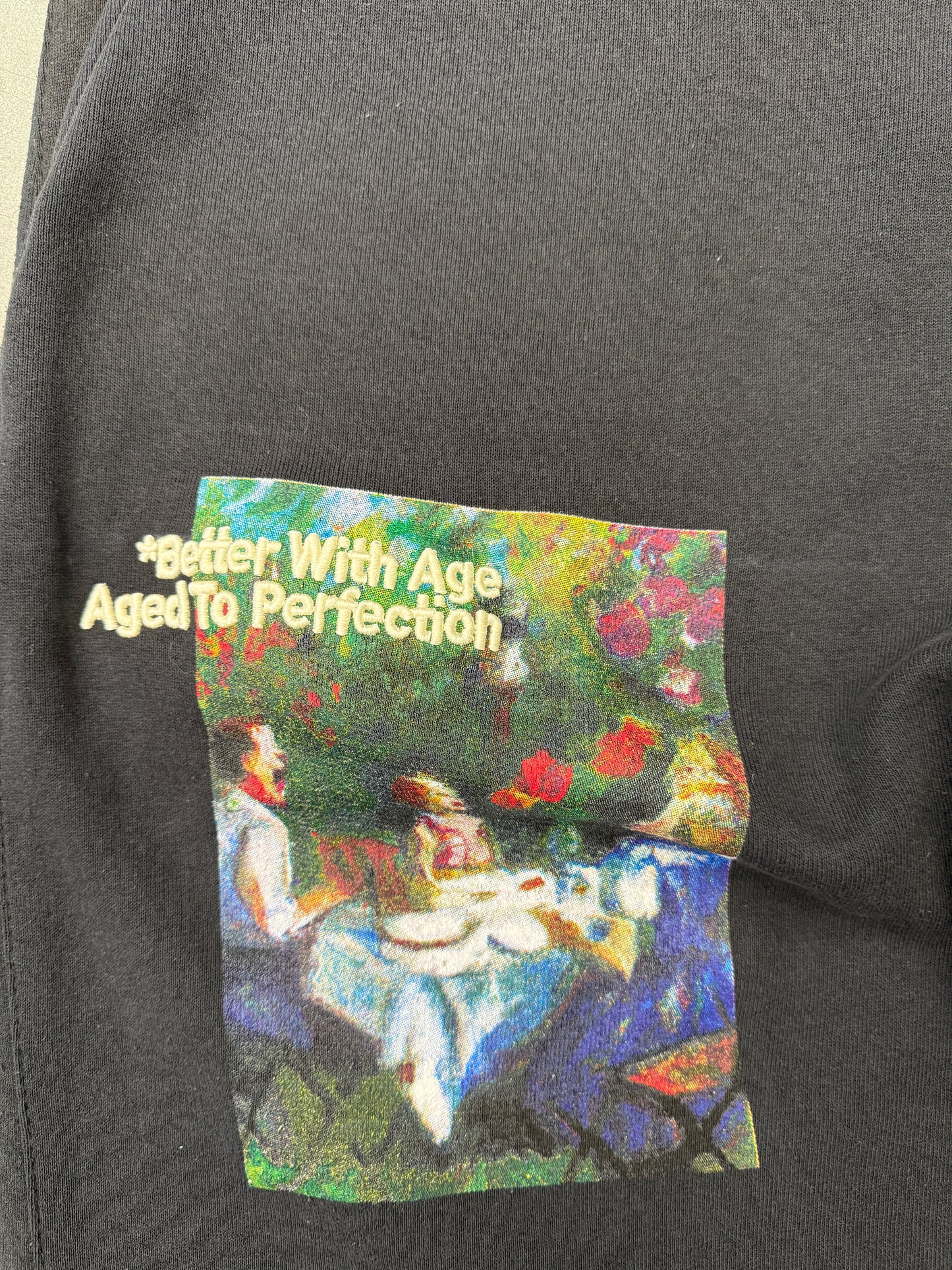 BETTER WITH AGE BLACK REMOIR RECONSTRUCTED SWEATPANT
