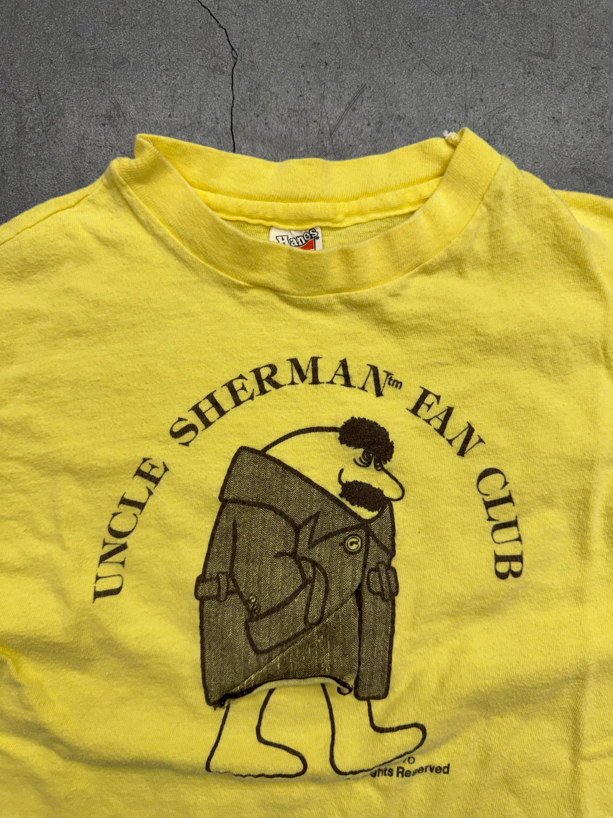 1976 UNCLE SHERMAN FAN CLUB TEE (HANES TAG)