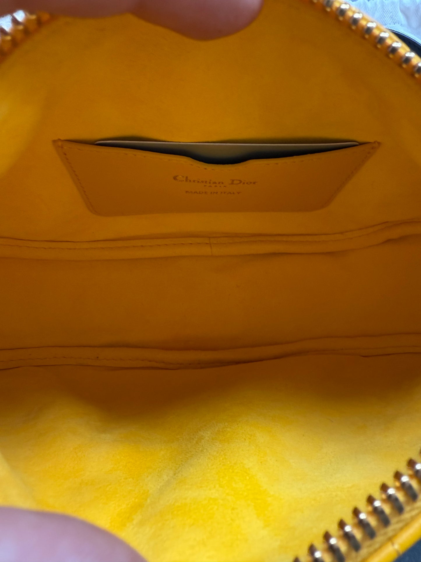CHRISTIAN DIOR CANNAGE VIBE HOBO SHOULDER BAG - YELLOW (PRE-OWNED WITH DUSTBAG) (TANIA)