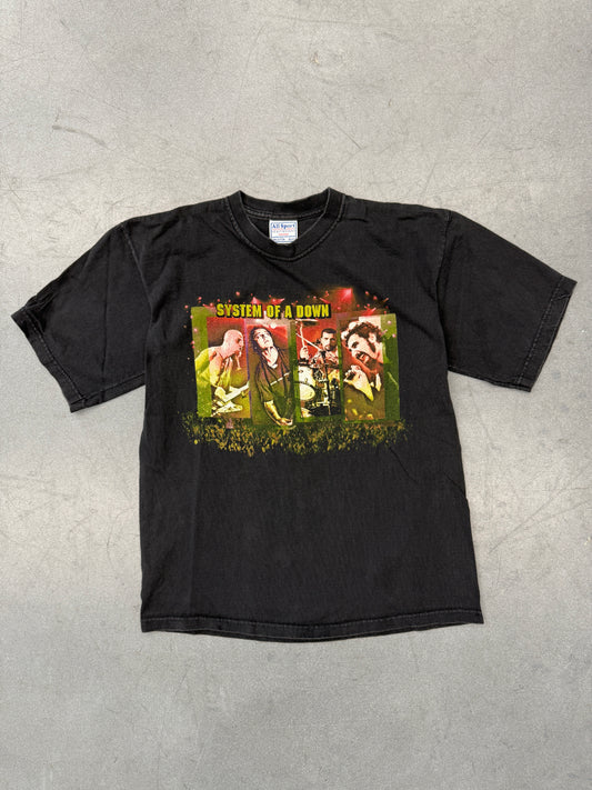 2002 SYSTEM OF A DOWN TOUR TEE (ALL SPORT TAG)