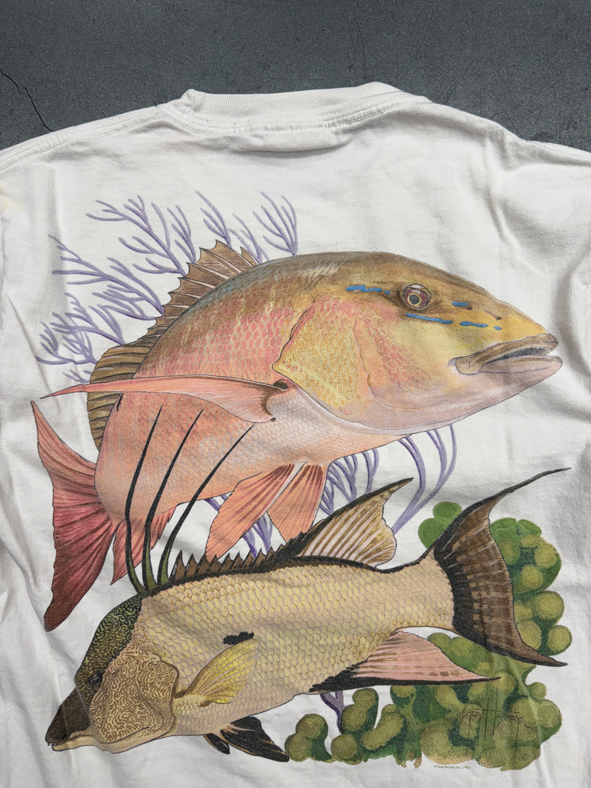2004 GUY HARVEY ORIGINAL POCKET TEE ( BLUEWATER TAG)