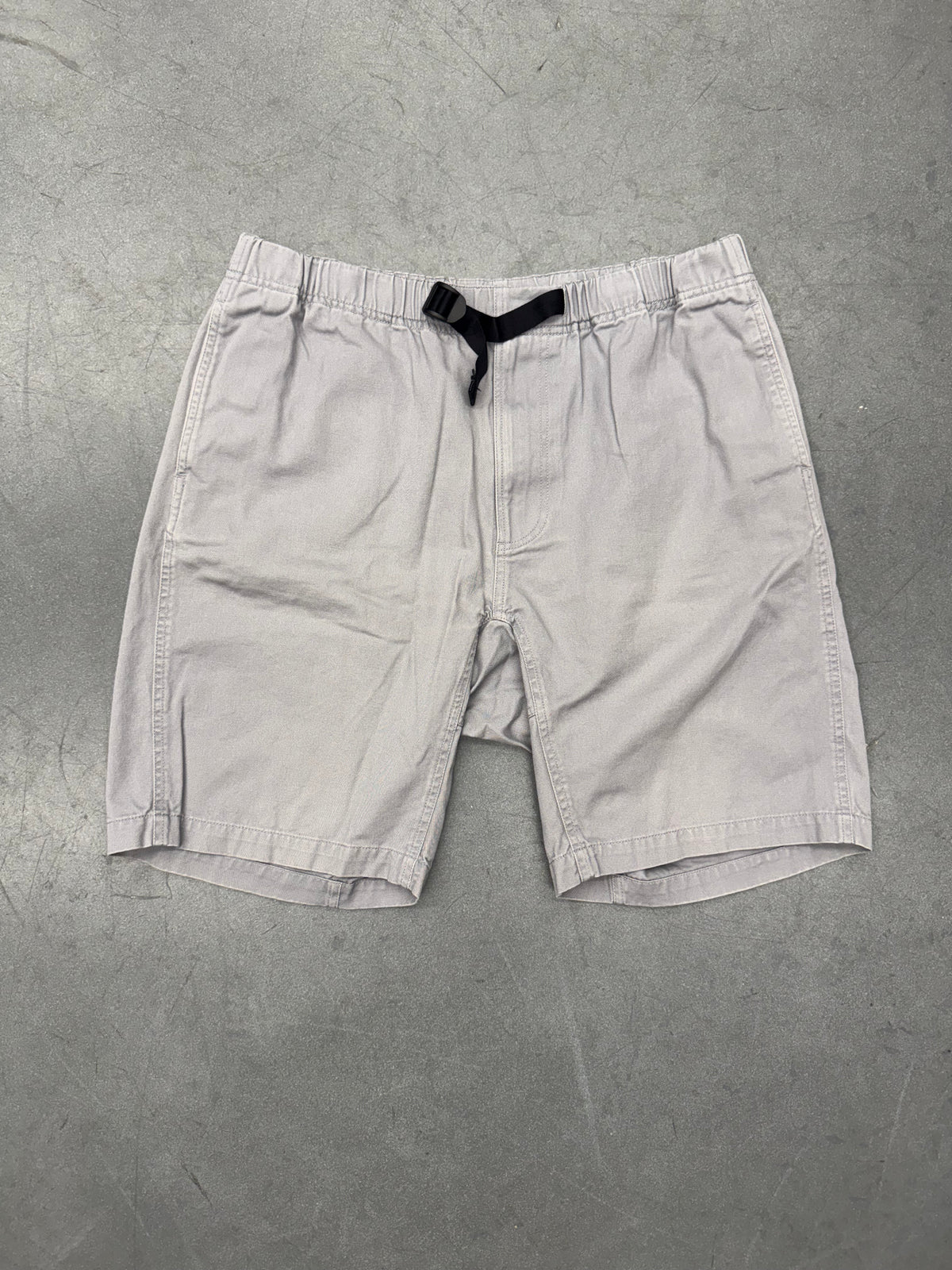 VINTAGE SUPREME BELTED SHORTS (GREY)