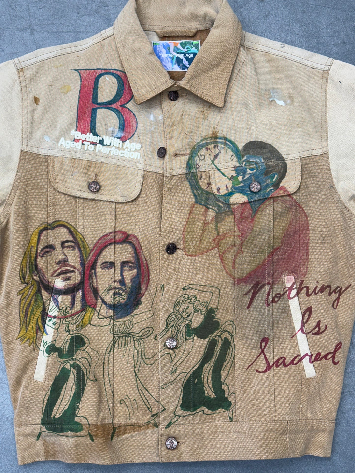 BETTER WITH AGE HARRISON RECONSTRUCTED TRUCKER JACKET