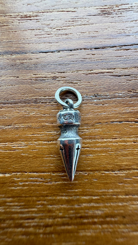 CHROME HEARTS TINY SPIKE SILVER PENDANT