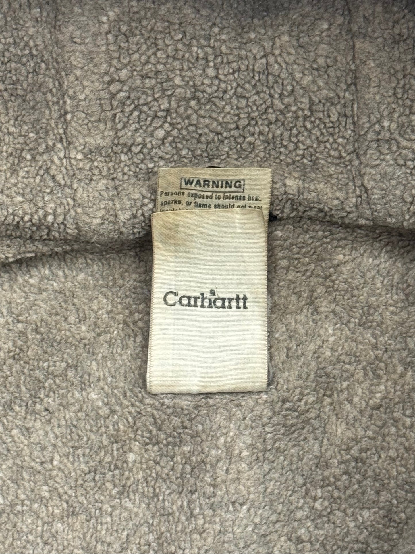 00S CARHARTT SHERPA-LINED ZIP-UP WORK JACKET (J141DKB)