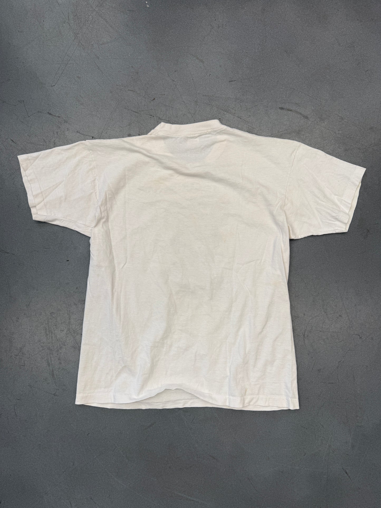 1991 MICHEAL DOUGAN THE BIGGER THE HAIR THE CLOSER THE CLOSER TO GOD TEE (FOTL TAG)