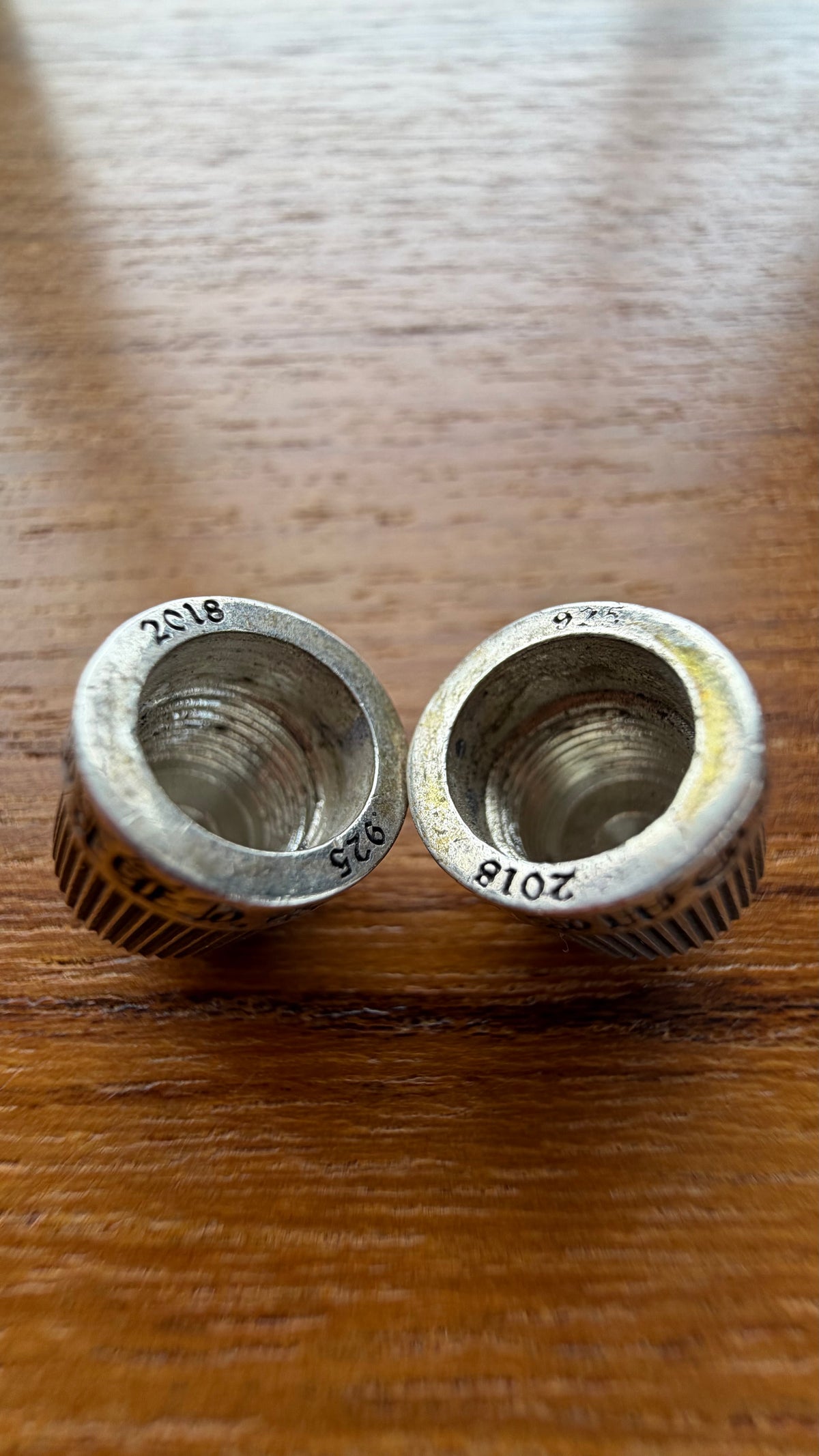 CHROME HEARTS SILVER TIRE VALVE CAPS (SET OF 2)