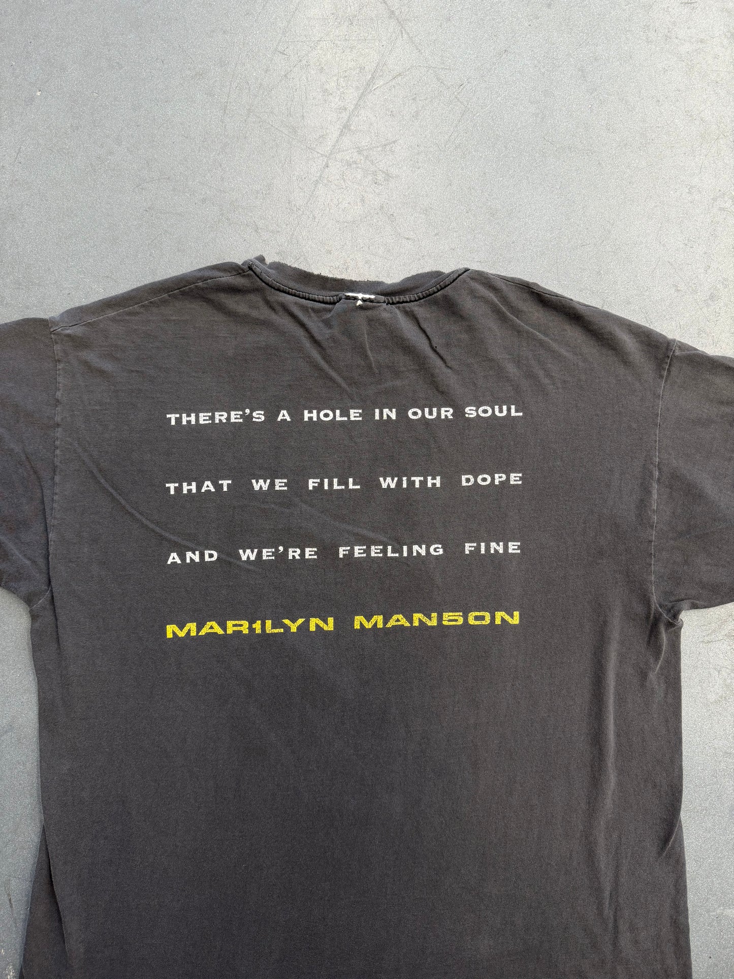 1998 MARILYN MANSON "THERE'S A HOLE IN OUR SOUL" TEE (WINTERLAND TAG)