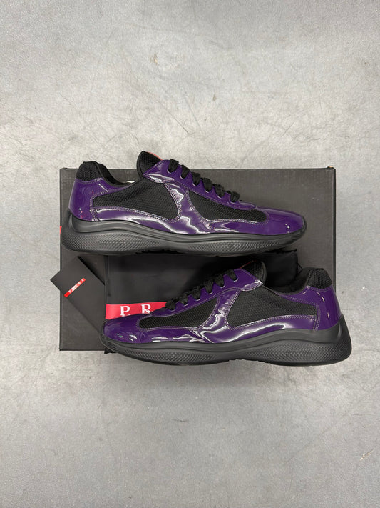 2022 PRADA AMERICA'S CUP PATENT LEATHER SNEAKERS - SIZE 8 (US 9)